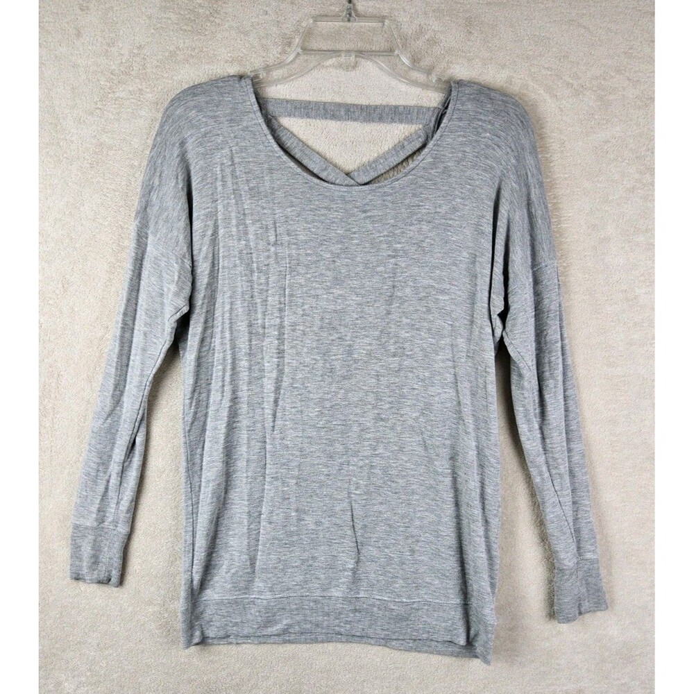 Athleta Women's Long Sleeve Soft Strappy Back Pullover Top Size XXS